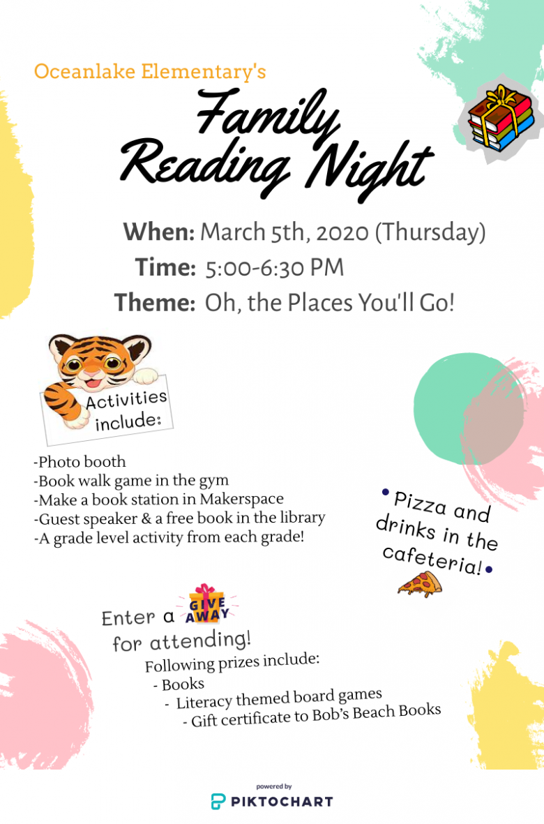 family reading nights March 5th